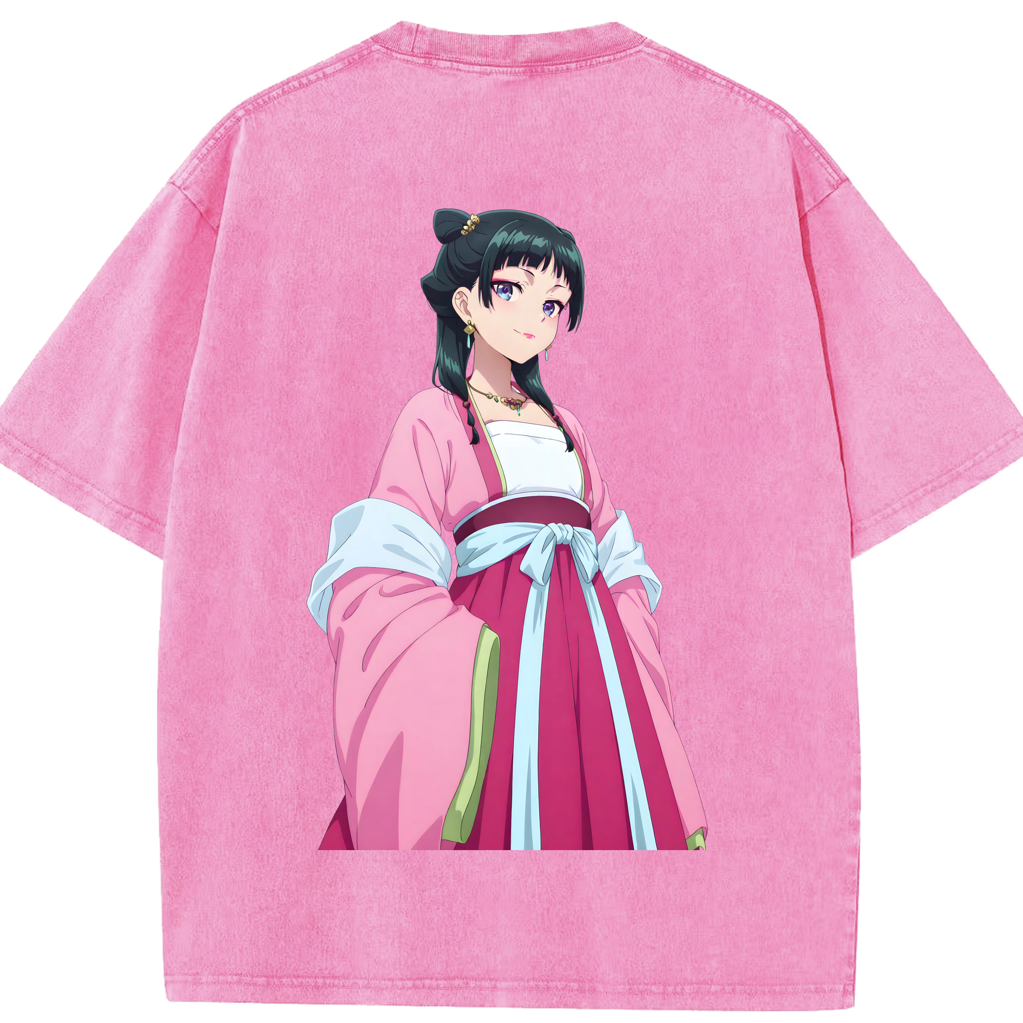 （画像用） 薬屋のひとりごと The Apothecary Diaries 綿100% ヴィンテージ風 半袖Tシャツ（背面プリント）